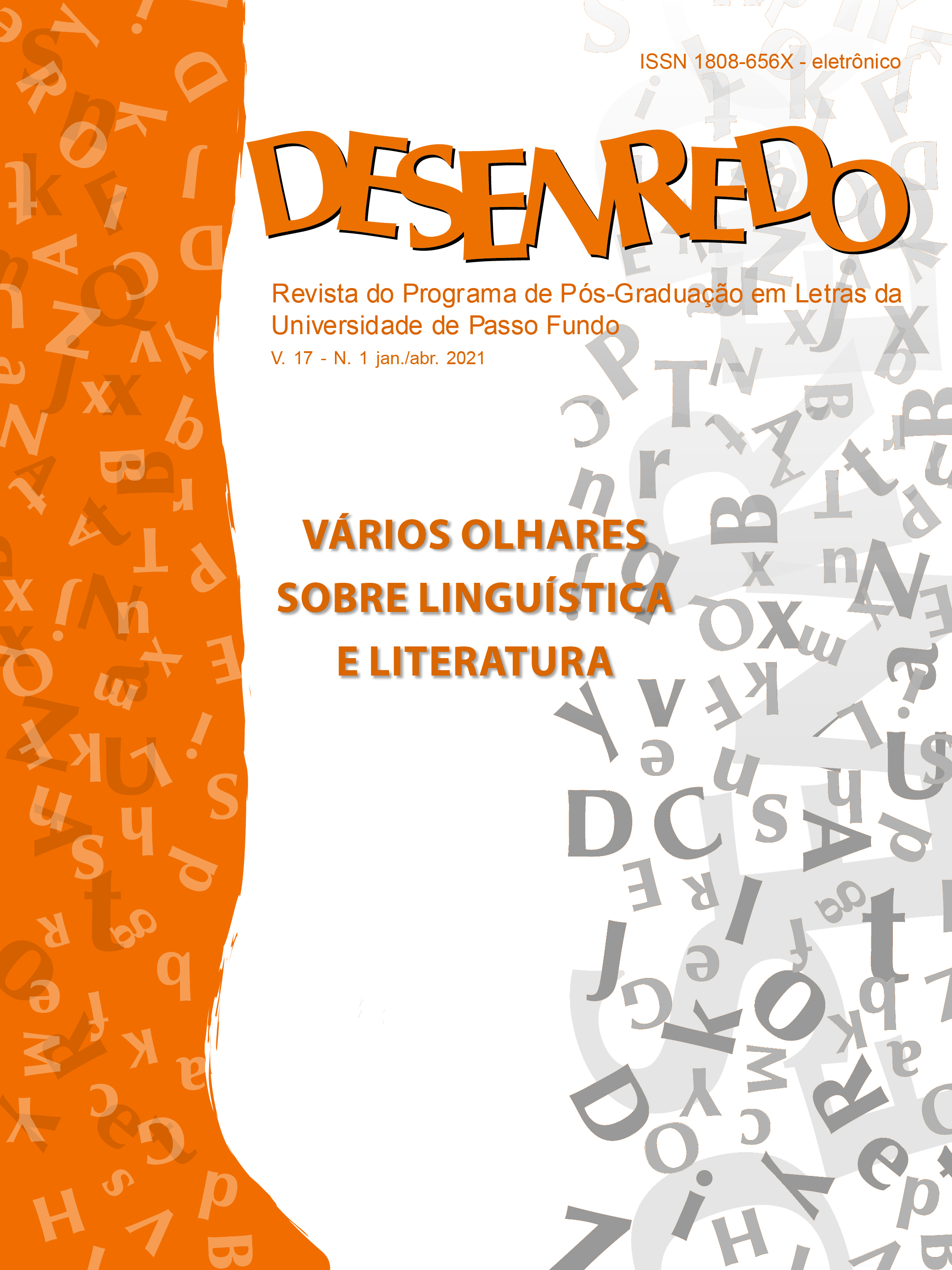 Visualizar v. 17 n. 1 (2021): VÁRIOS OLHARES SOBRE LINGUÍSTICA E LITERATURA