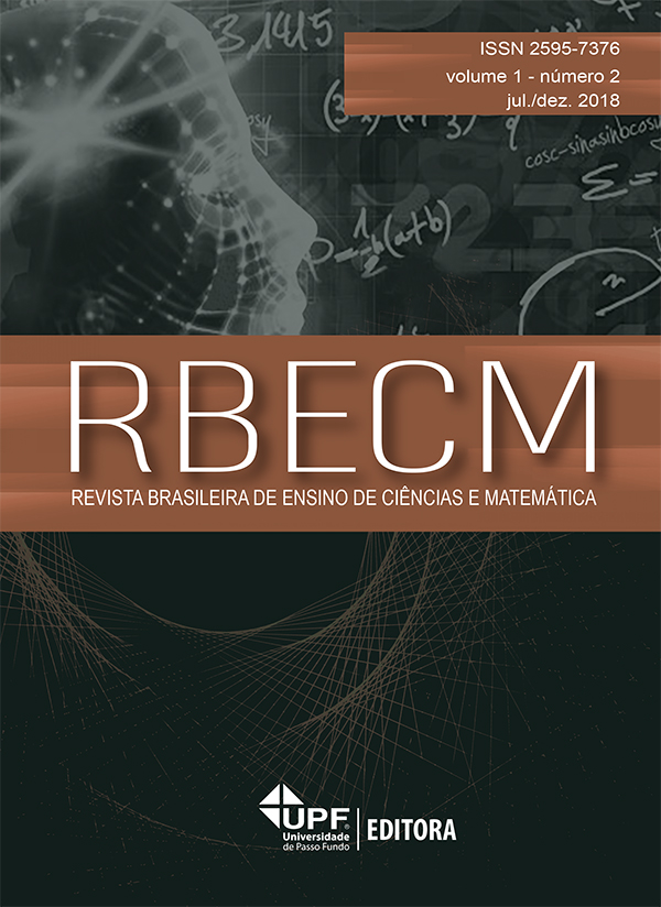 					Visualizar v. 1 n. 2 (2018): RBECM - Revista Brasileira de Ensino de Ciências e Matemática
				