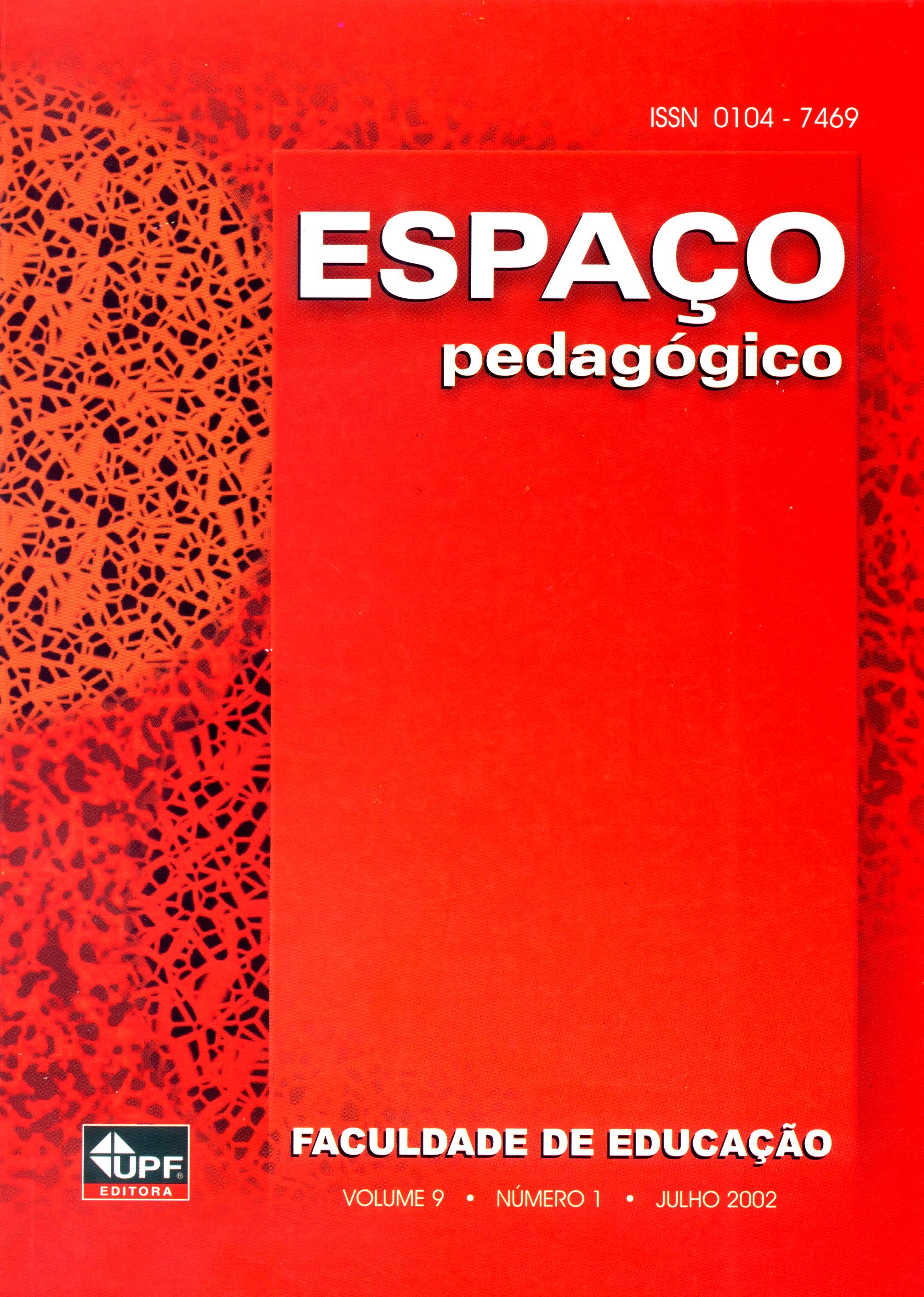 					Visualizar v. 9 n. 1 (2002): Revista Espaço Pedagógico
				